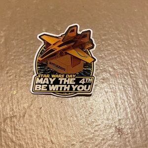 Amazon Star Wars Day "May the 4th Be With You" Spaceship Pin